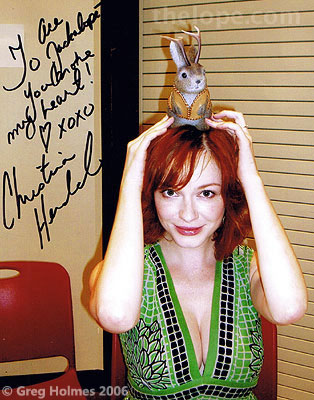 2006 Christina Hendricks of Firefly wrote To Ace Jackalope you broke my 